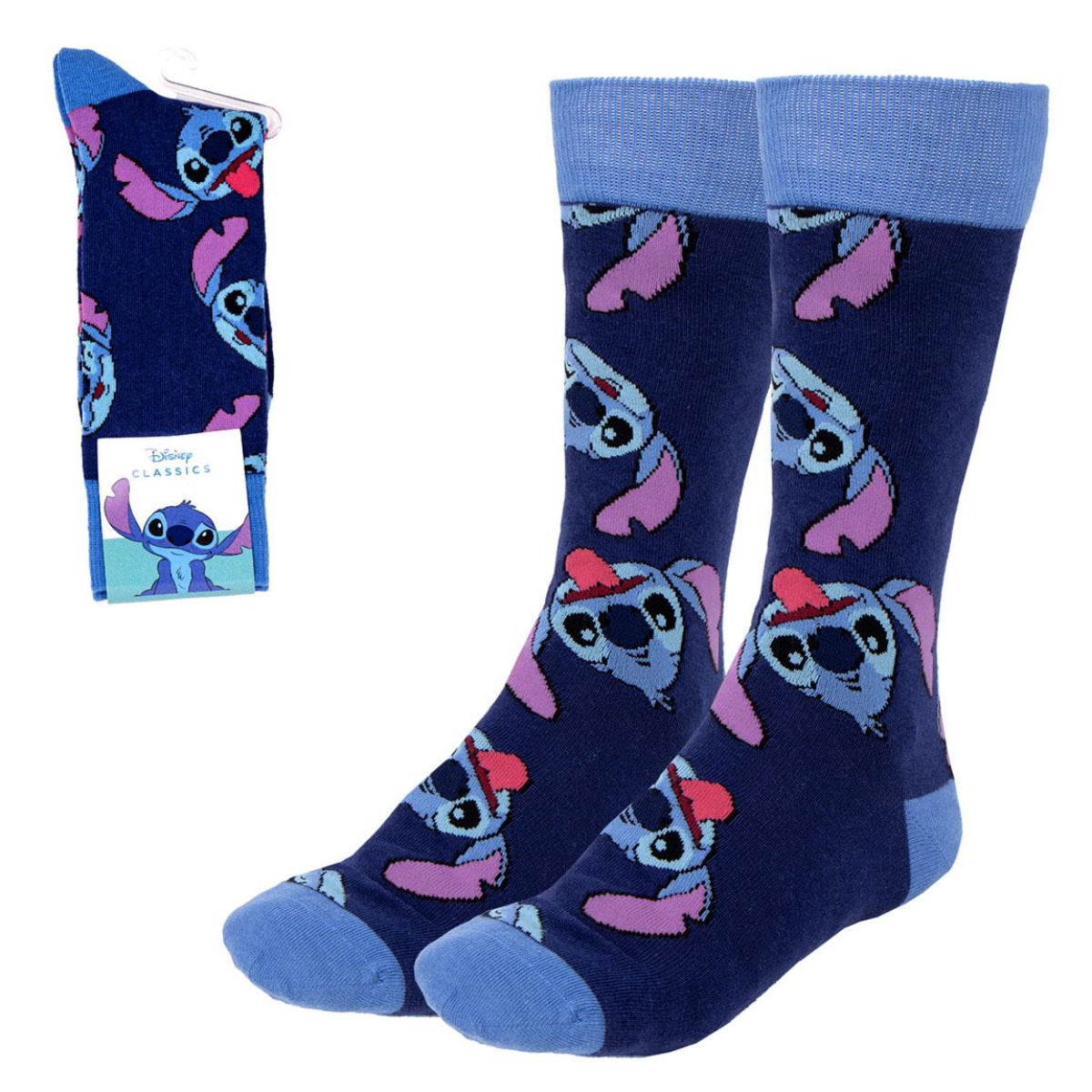 Disney Stitch Damen Socken Baumwollmix weich bequem Alltag Freizeit 36-43