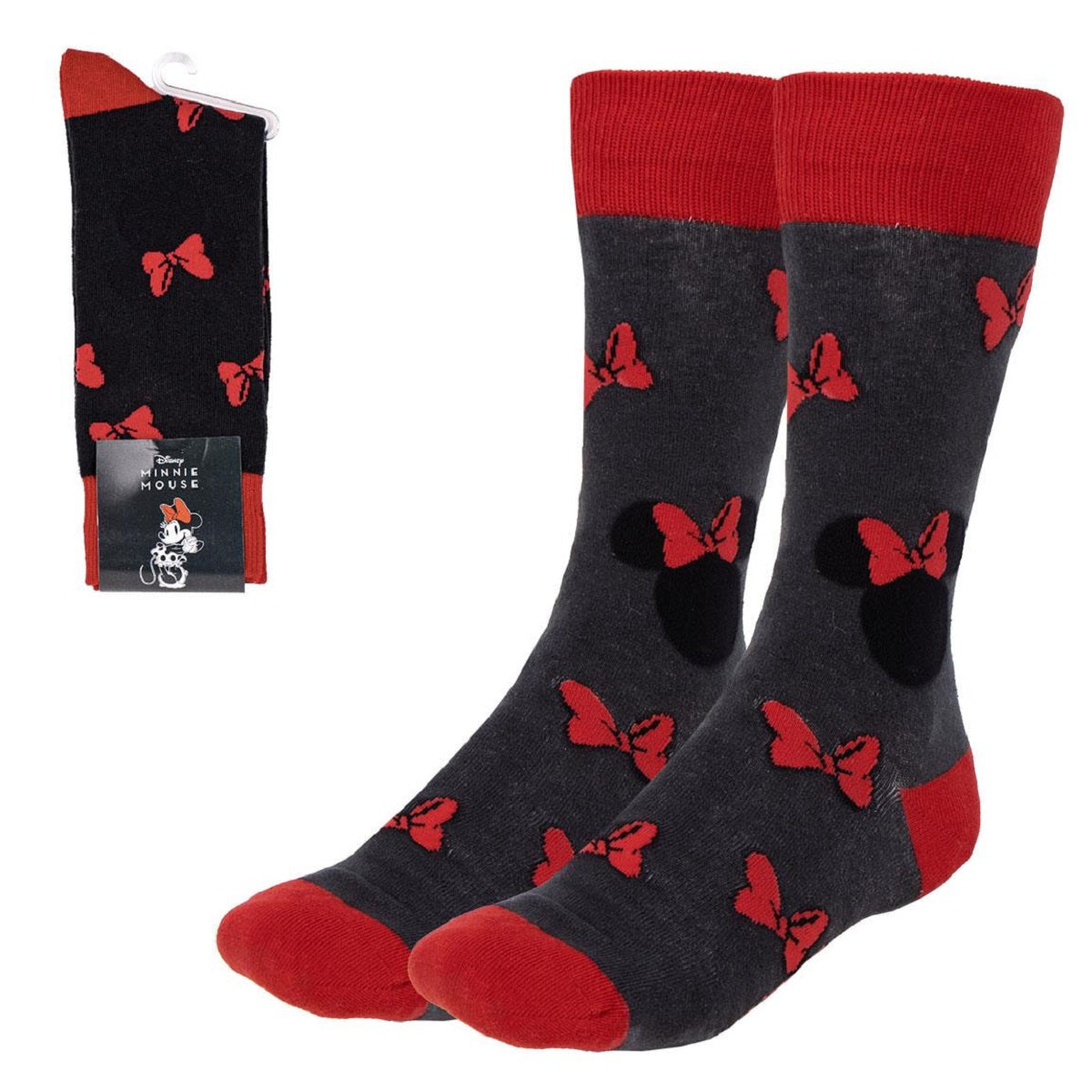 Disney Minnie Mouse 1 Paar Socken mit komfortabler Passform in Größe 36–43