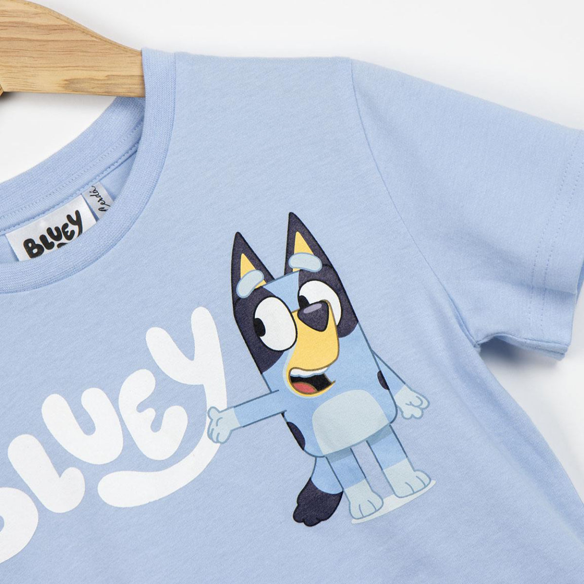 Bluey Kinder T-Shirt kurz 100 % Baumwolle Sommer Shirt Mädchen Jungen