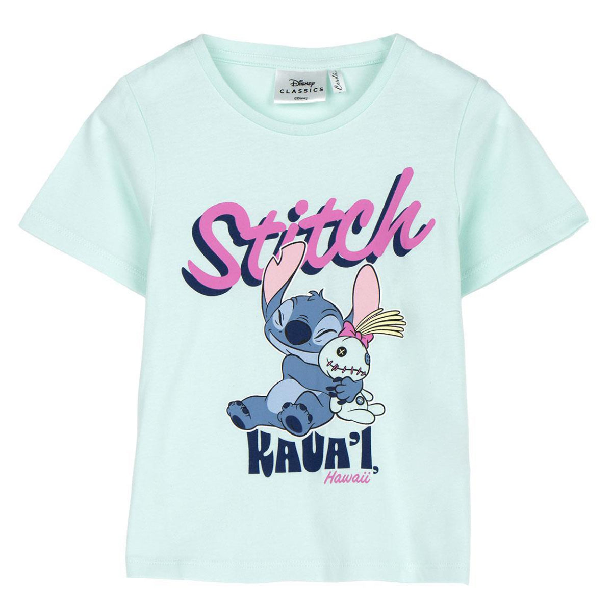 Disney Stitch Kurzarmshirt Kinder Baumwollshirt Freizeit Sommer Kleidung