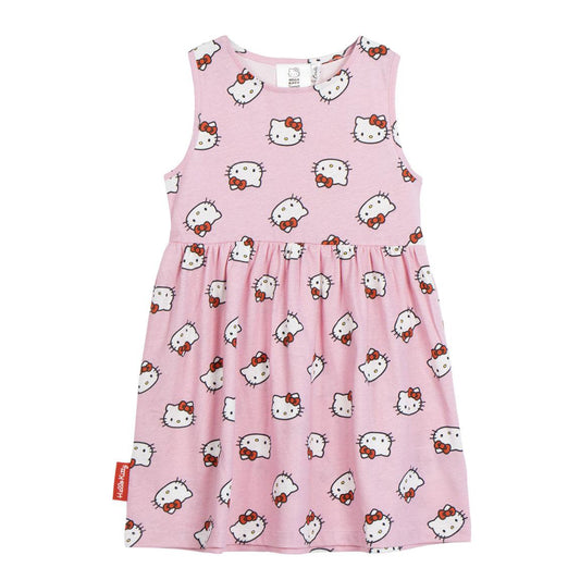 Hello Kitty Kleid Mädchenkleid & Freizeitkleid aus atmungsaktivem Single Jersey