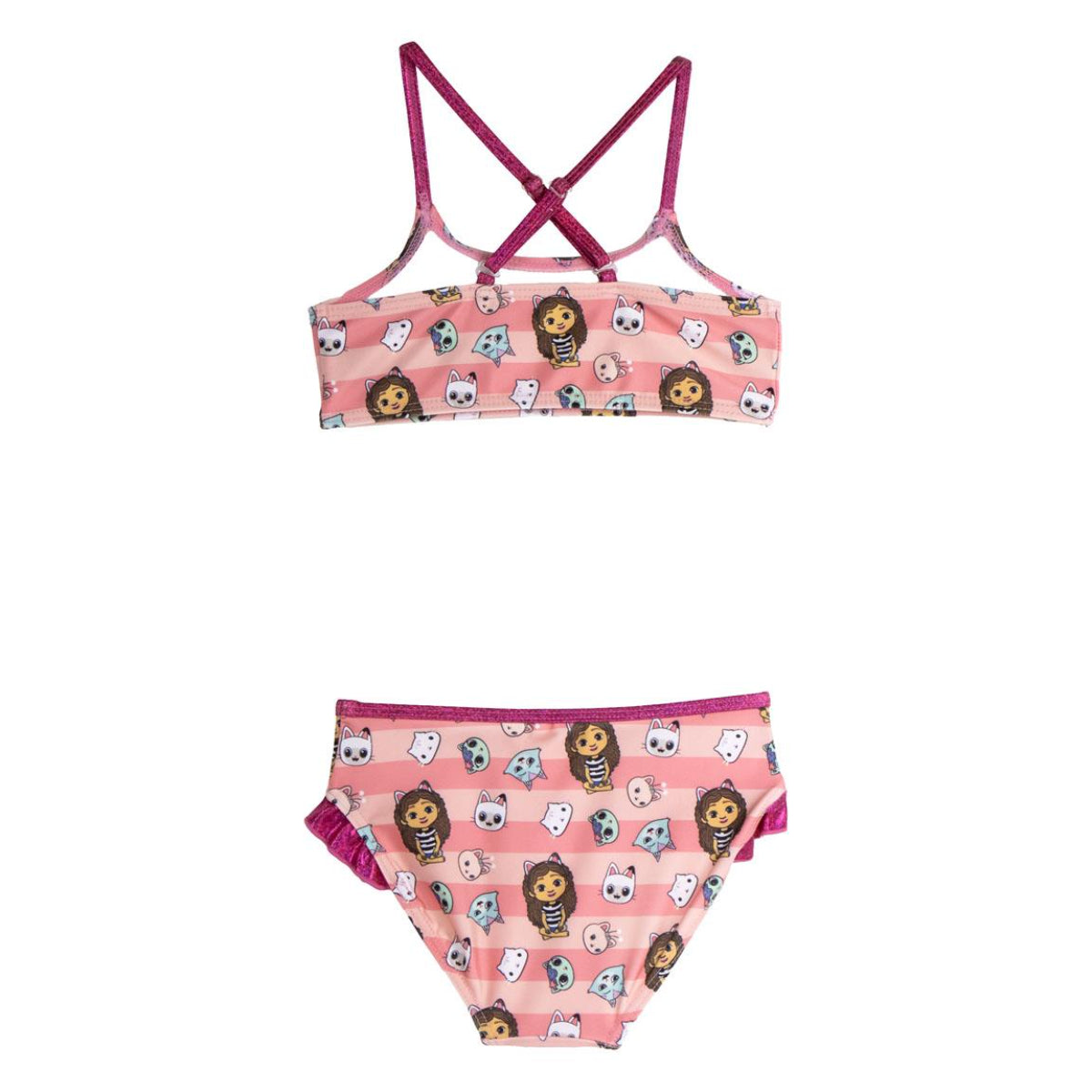 Gabby´s Dollhouse Kinder Bikini Set elastisch für Strand und Schwimmbad