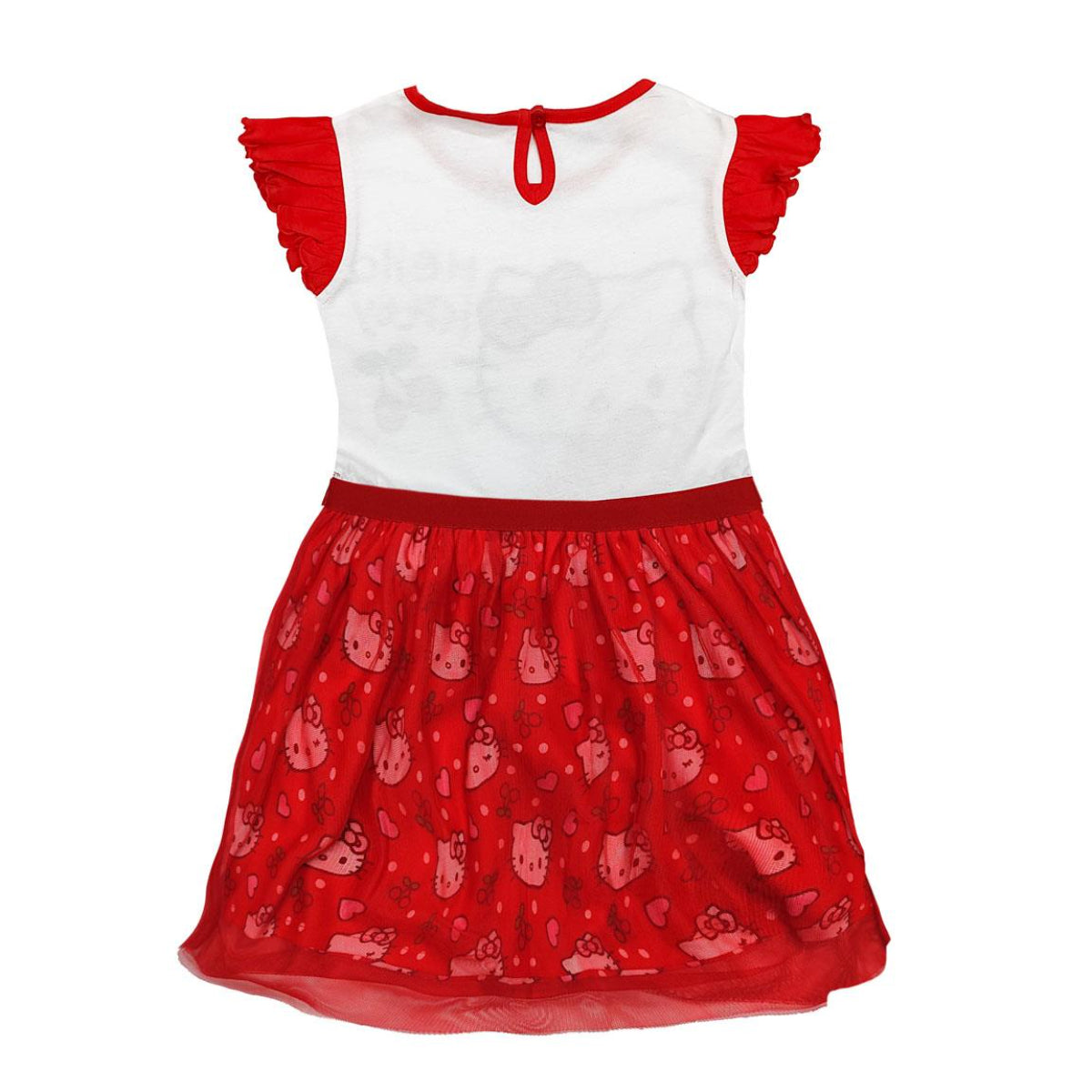 Hello Kitty Kleid Mädchenkleid & Freizeitkleid aus atmungsaktivem Single Jersey