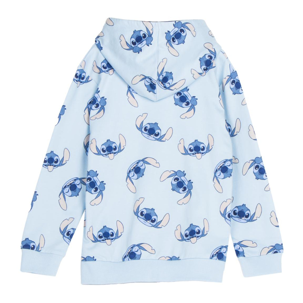 Disney Stitch Kinder Sweatjacke mit Reißverschluss – 100 % Baumwolle French Terry