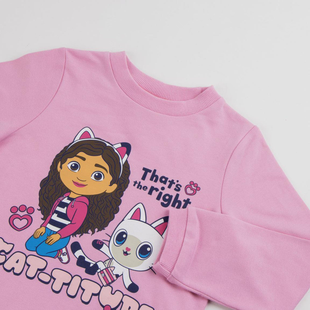 Gabby’s Dollhouse Kinder Kleid – French Terry Baumwollmix 240 gsm