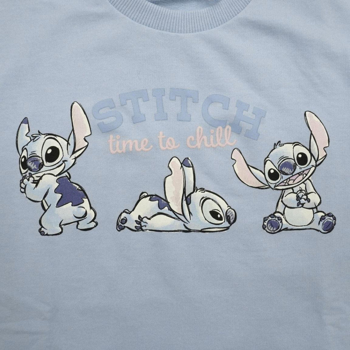 Disney Stitch Kinder Sweatshirt French Terry Pullover mit Tüll Baumwollmix