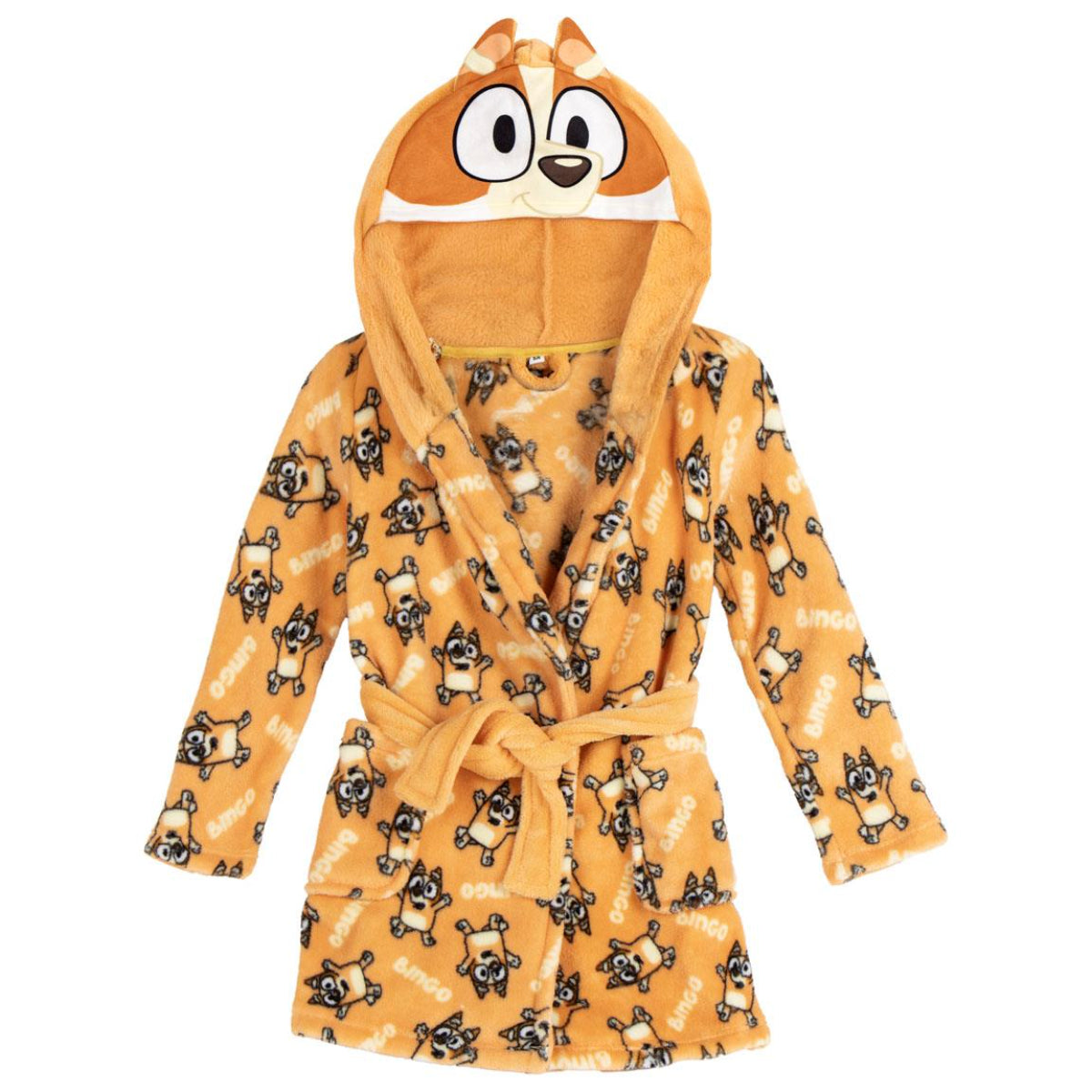 Bluey Kinder Bademantel – Coral Fleece 100 % Polyester, weich und warm