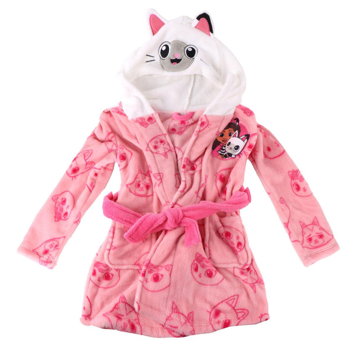 Gabby’s Dollhouse Kinder Bademantel – Coral Fleece 100 % Polyester