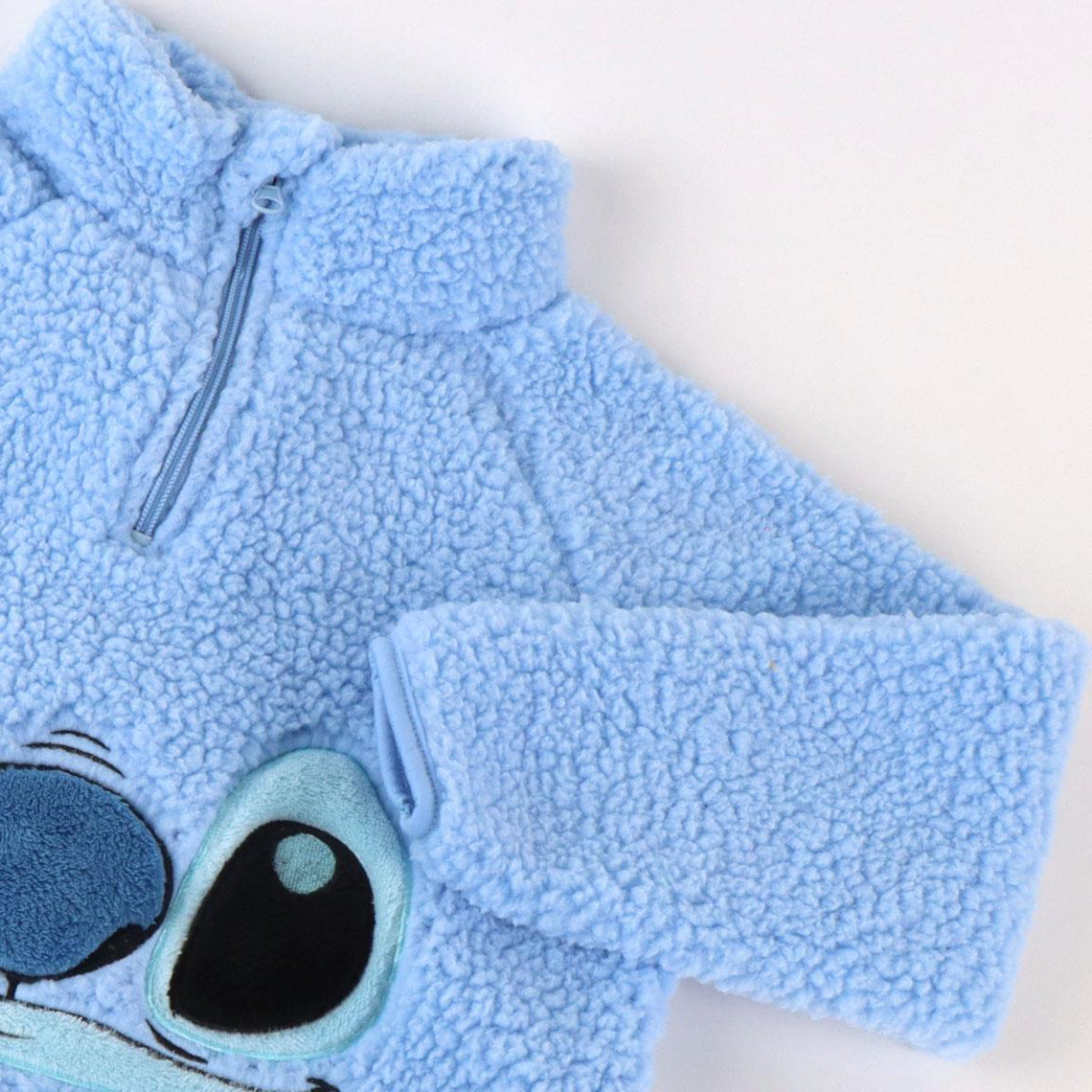 Disney Stitch Kinder Fleece Pullover – Sherpa Indoor Sweater 100 % Polyester
