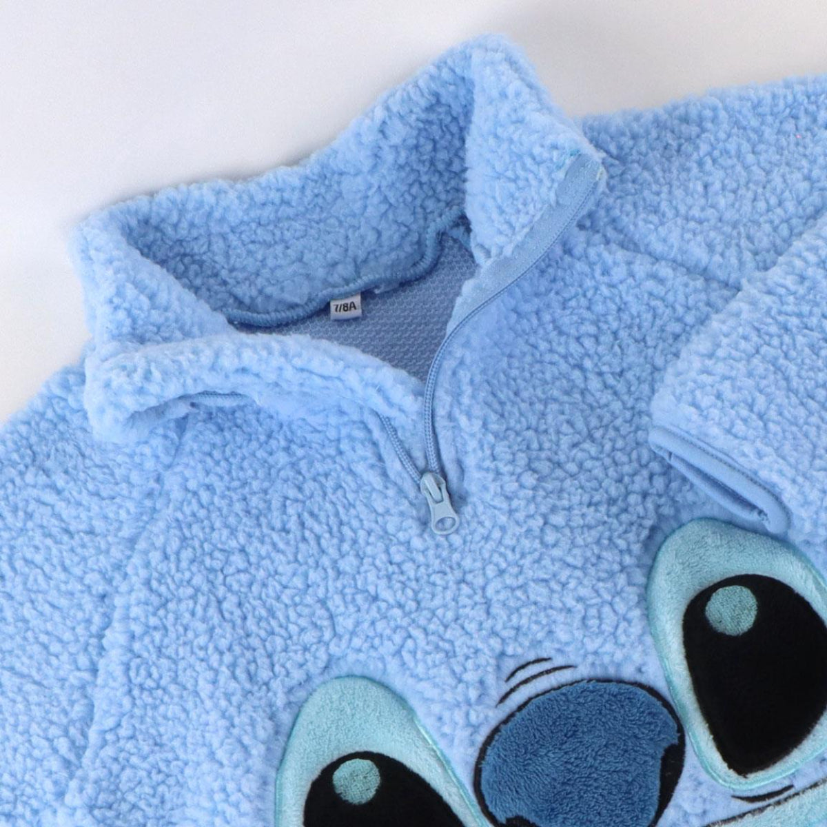 Disney Stitch Kinder Fleece Pullover – Sherpa Indoor Sweater 100 % Polyester