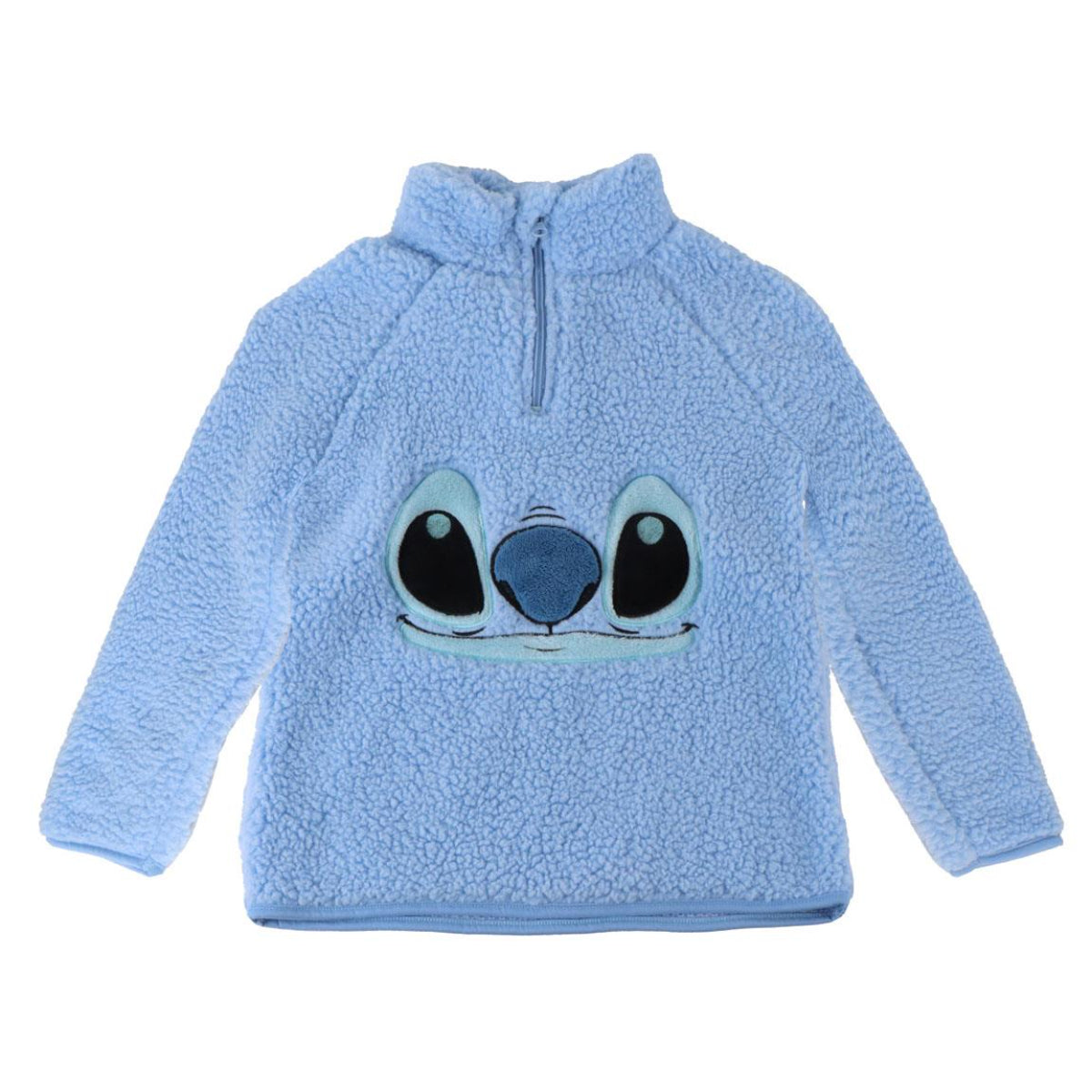 Disney Stitch Kinder Fleece Pullover – Sherpa Indoor Sweater 100 % Polyester