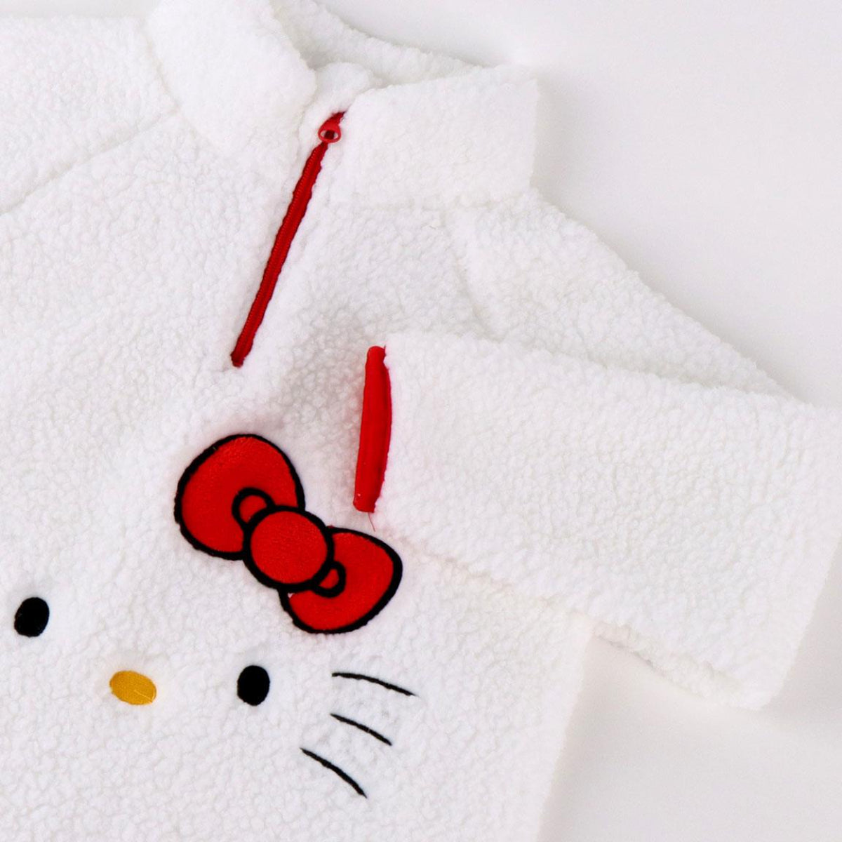 Hello Kitty Kinder Fleece Pullover – Sherpa Indoor Sweater 100 % Polyester