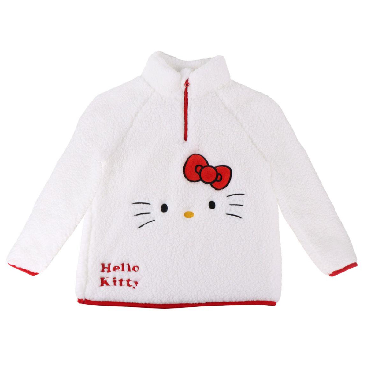 Hello Kitty Kinder Fleece Pullover – Sherpa Indoor Sweater 100 % Polyester