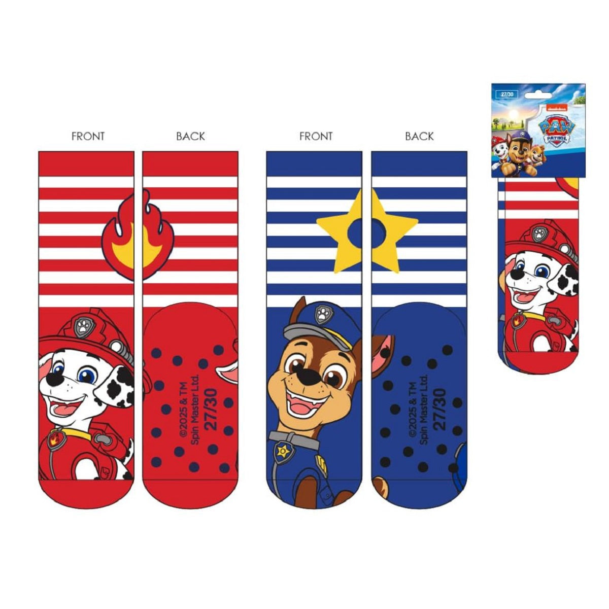 Paw Patrol 2-Paar Anti-Rutsch-Socken – Weiche Strümpfe für Mädchen & Jungen