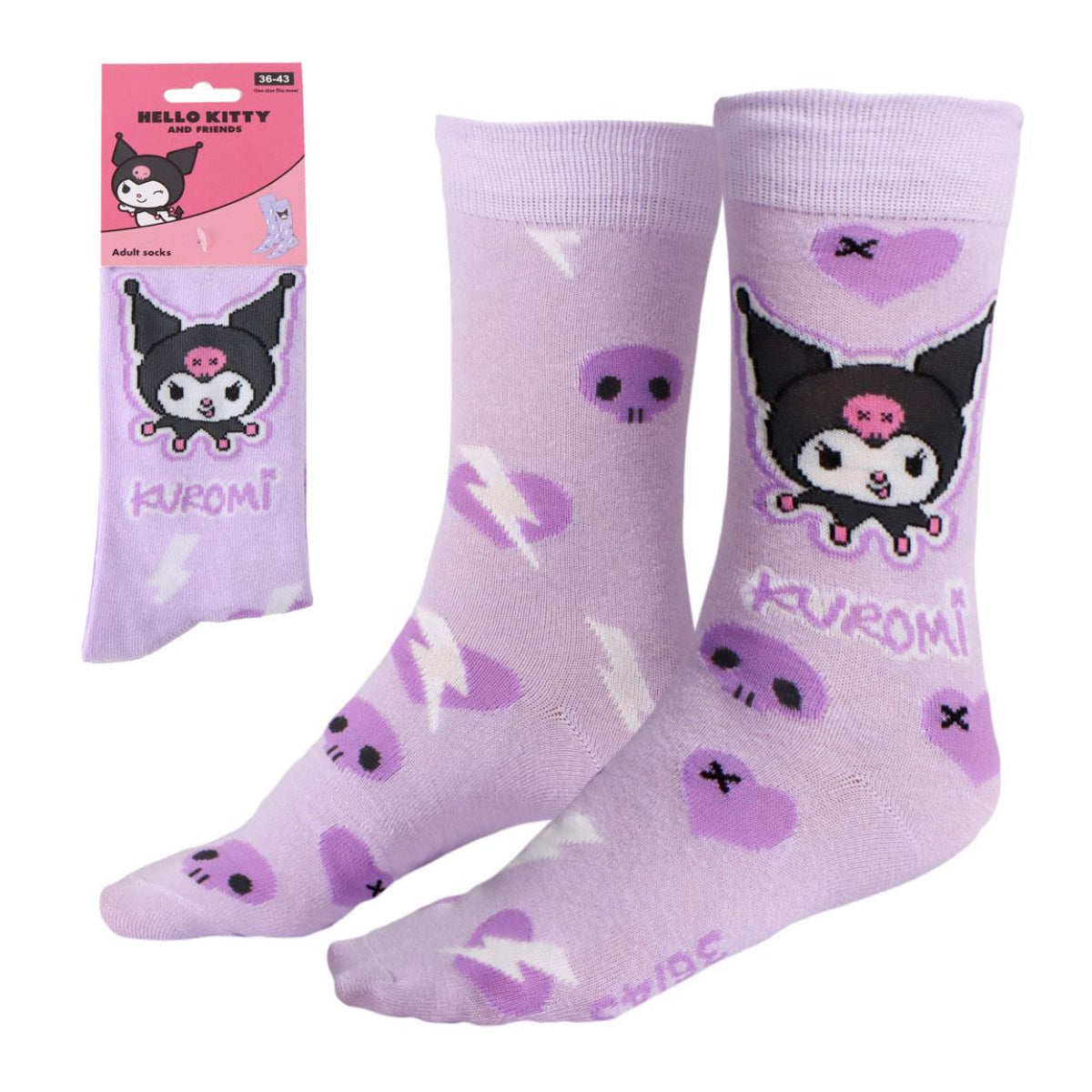 Hello Kitty Kuromi Erwachsene Socken Lifestyle Design Größe 36-43