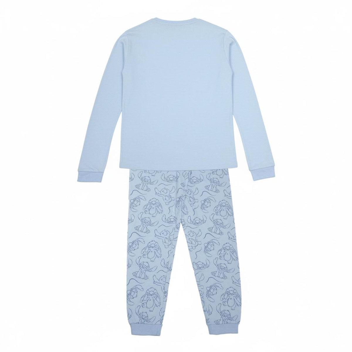Disney Lilo & Stitch Long Pyjama für Erwachsene bequemer Schlafanzug