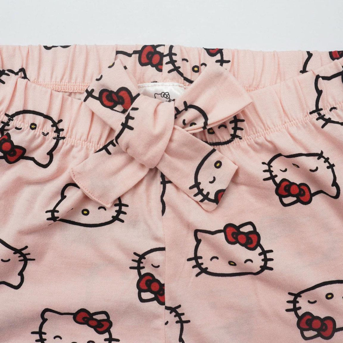 Hello Kitty Damen Pyjama lang Zweiteiler Baumwollmix Single Jersey Schlafanzug