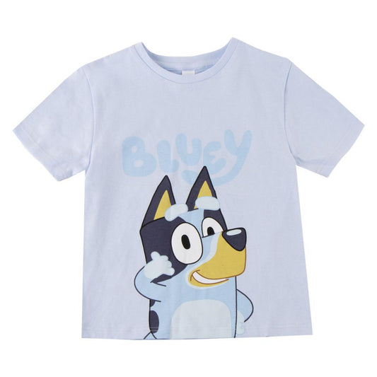 Bluey Kinder Shirt Baumwolle Kurzarm Oberteil Alltag Schule