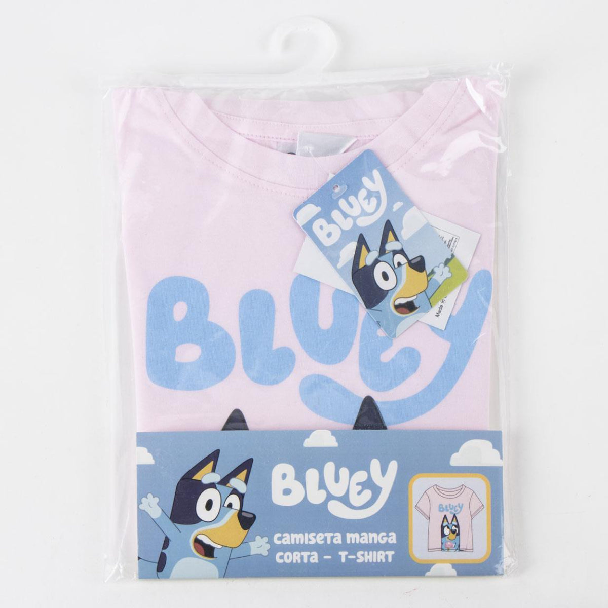 Bluey Kinder Shirt Baumwolle Kurzarm Oberteil Alltag Schule