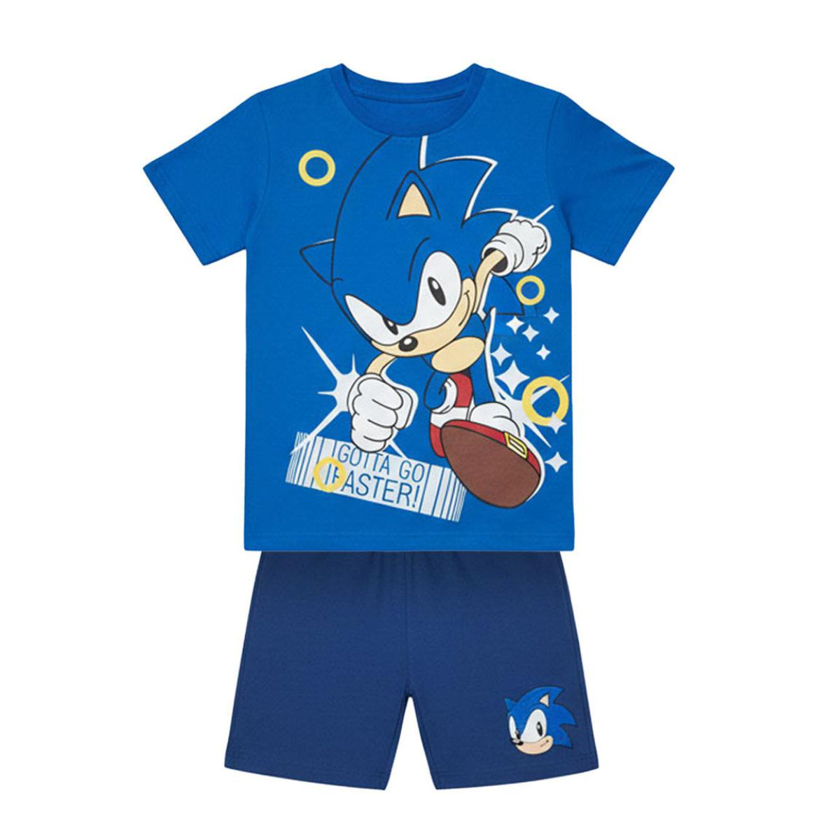 Sonic Kinder Set 2 Teilig French Terry Baumwolle Freizeit Outfit