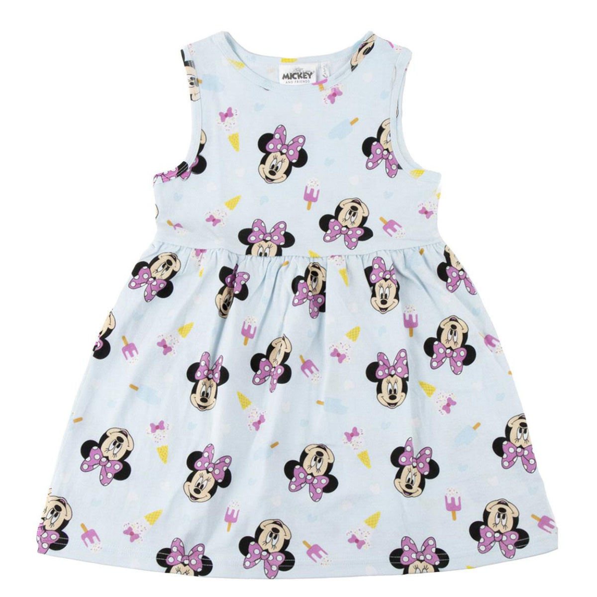 Disney Minnie Mouse Kinder Jersey Kleid aus Baumwolle Sommerkleid