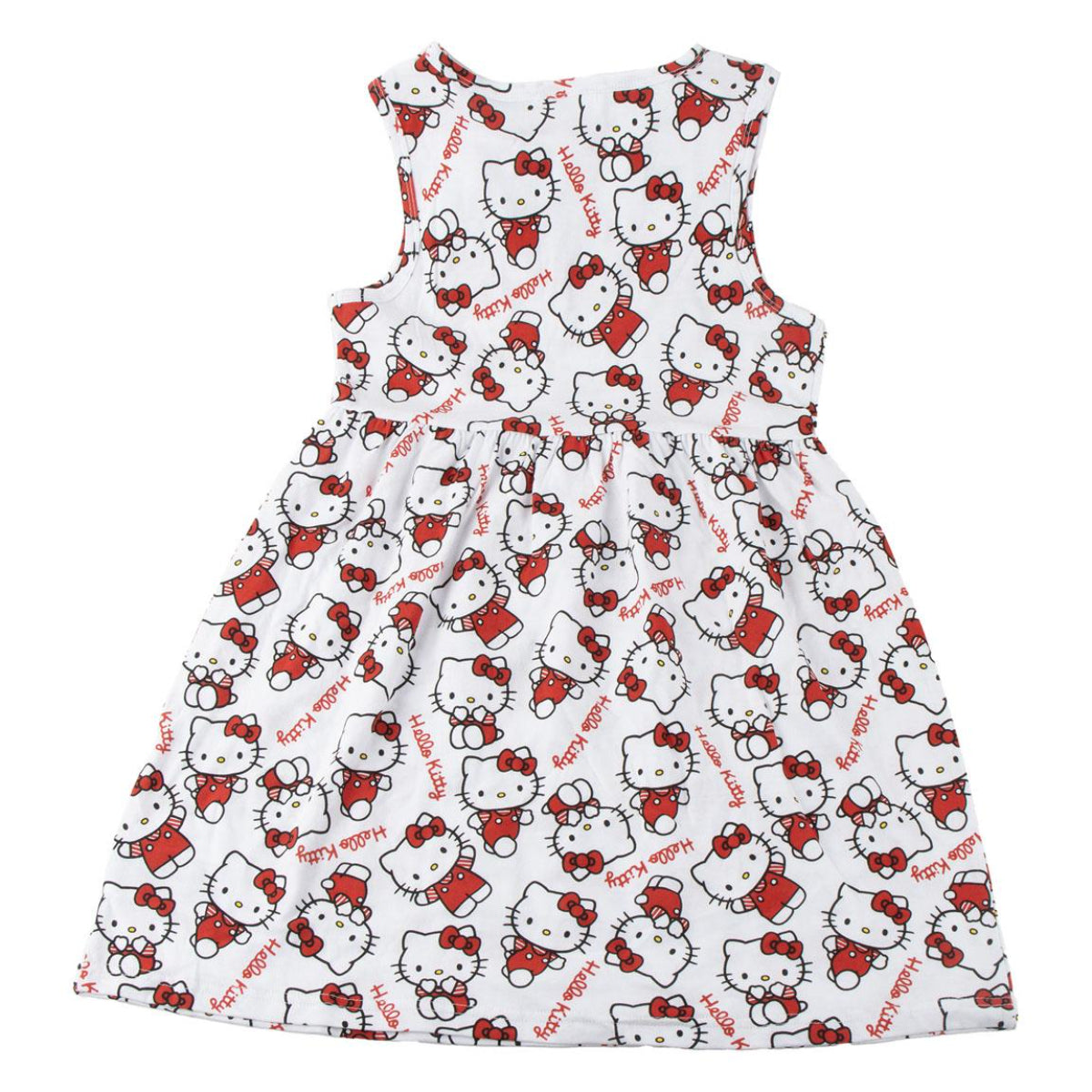Hello Kitty Kinder Kleid Sommerkleid Freizeit Baumwolle Single Jersey