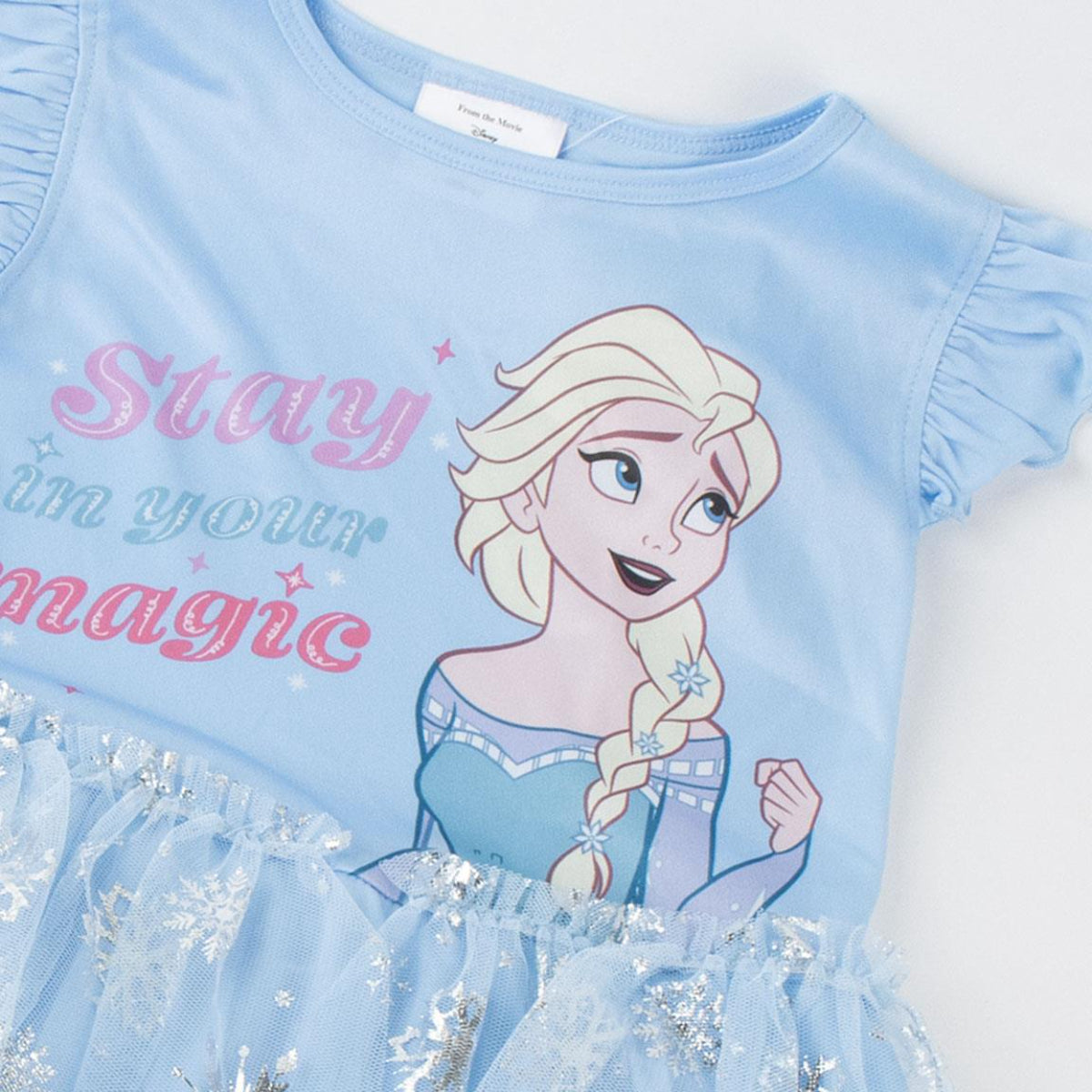 Disney Frozen Mädchen Kleid leichtes Sommerkleid für warme Tage und Kindergarten