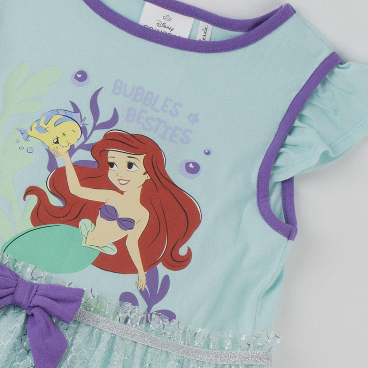 Disney Princess Kinder Sommerkleid bequemes Baumwollkleid für Freizeit und Urlaub