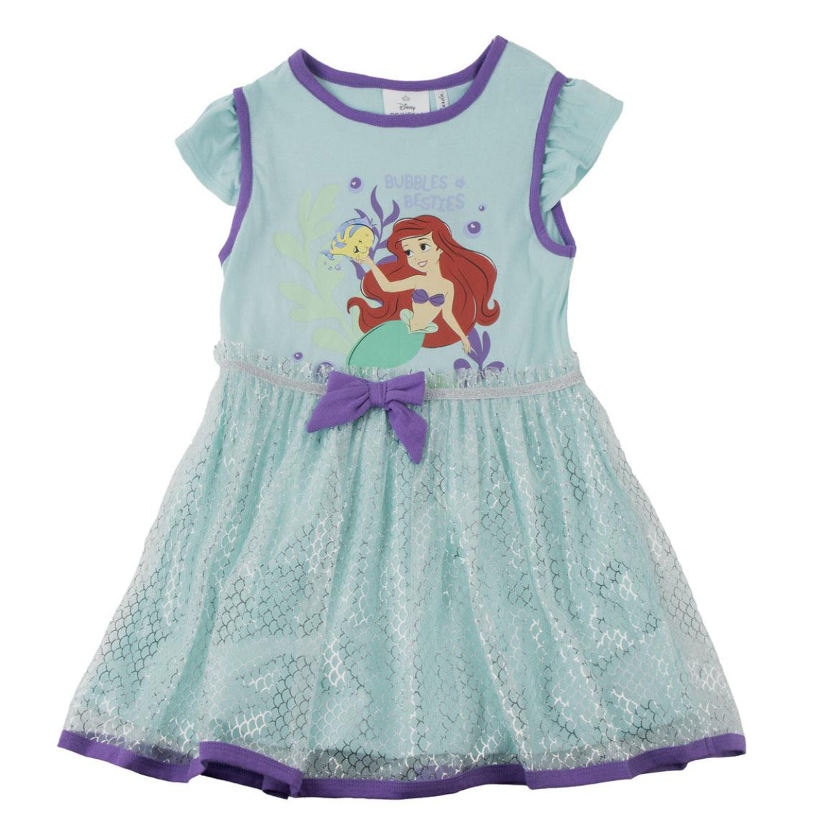 Disney Princess Kinder Sommerkleid bequemes Baumwollkleid für Freizeit und Urlaub