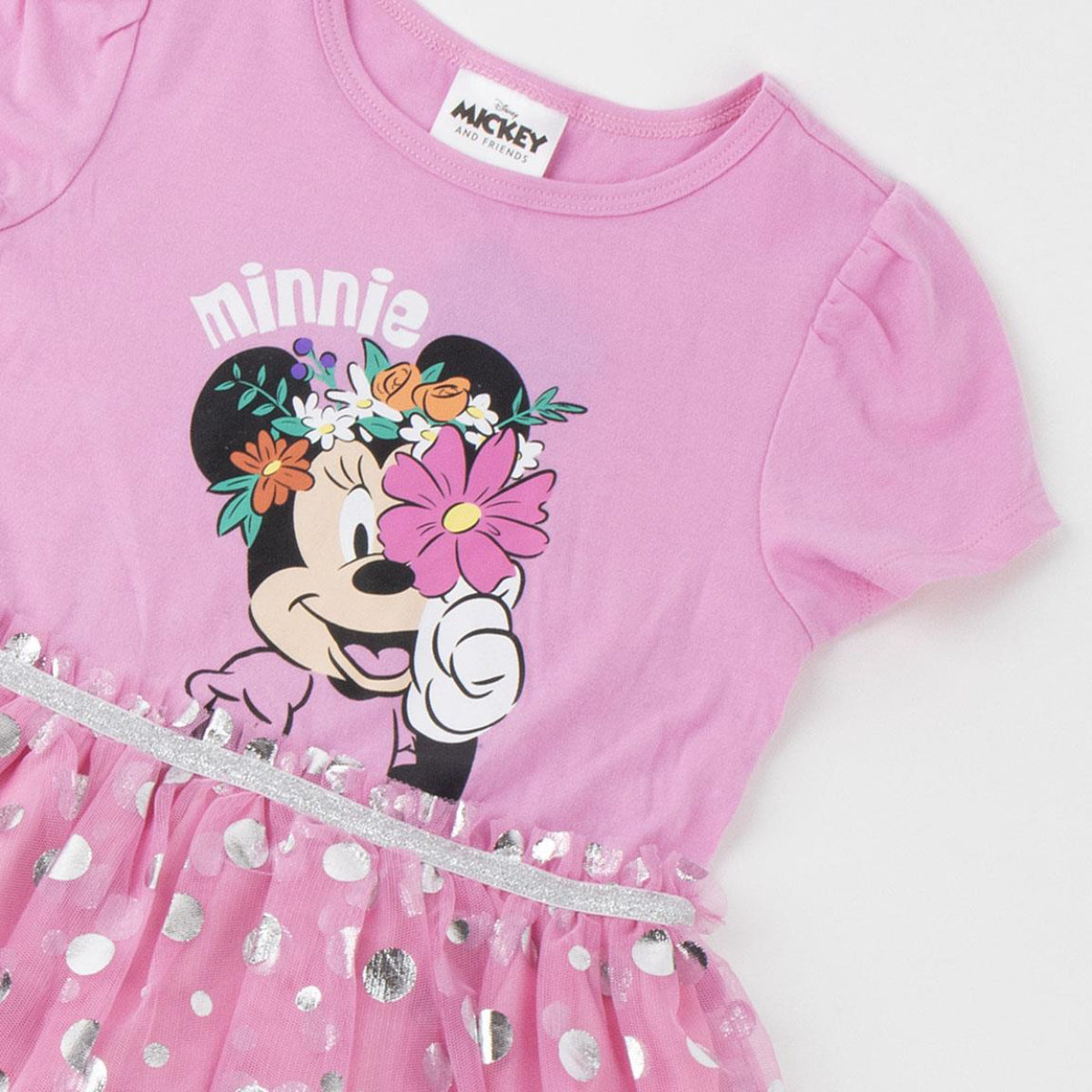 Disney Minnie Mouse Kinder Jersey Kleid Baumwolle Sommerkleid