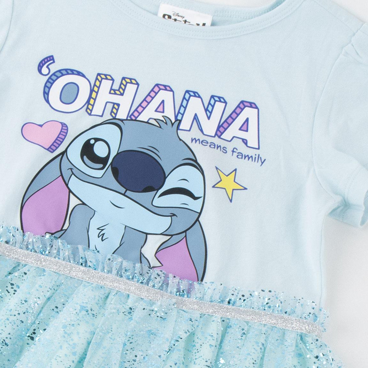 Disney Stitch Mädchen Kleid Baumwolle Sommerkleid Freizeit Outfit
