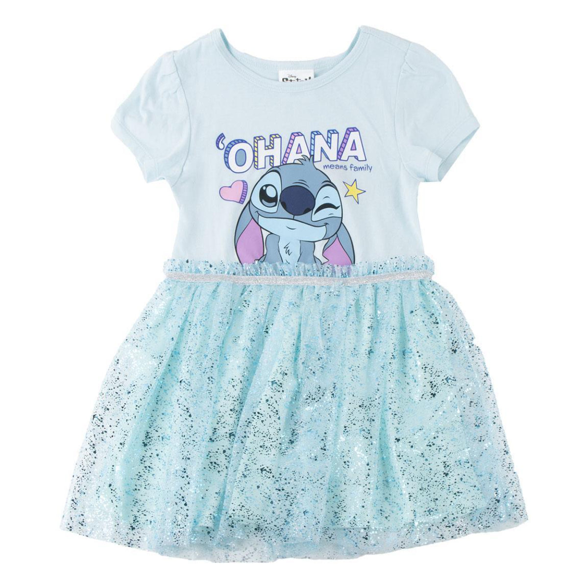 Disney Stitch Mädchen Kleid Baumwolle Sommerkleid Freizeit Outfit