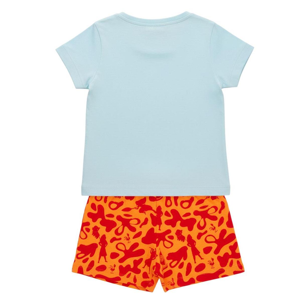 Disney Moana Kinder Pyjama kurz Zweiteiler Shirt Shorts Nachtwäsche Sommer Baumwolle