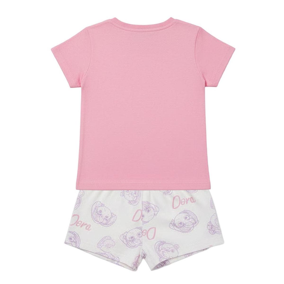 Dora La Exploradora Kinder Pyjama kurz Zweiteiler Shirt Shorts Nachtwäsche