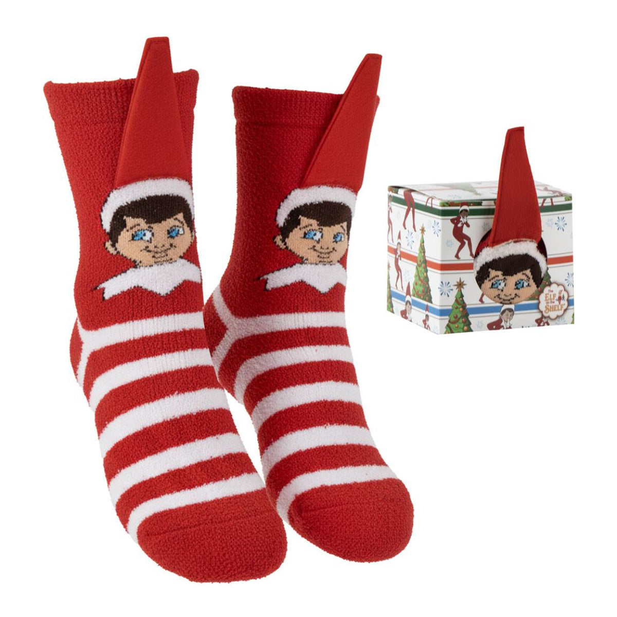 Christmas Elf Kinder Anti Rutsch Socken Weihnachtsmotiv Größe 27-30