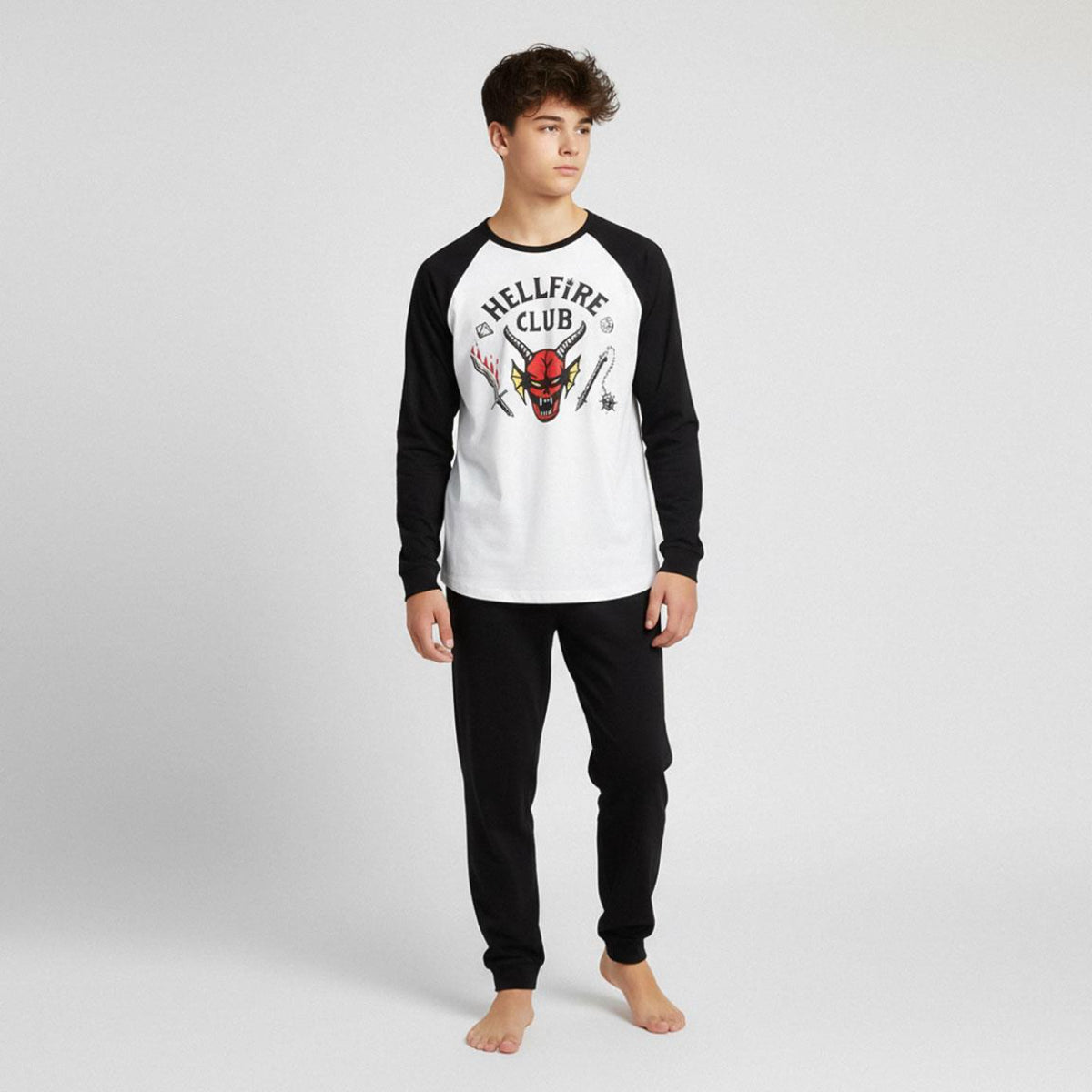 Stranger Things Herren Damen Langpyjama für Nacht und Freizeit