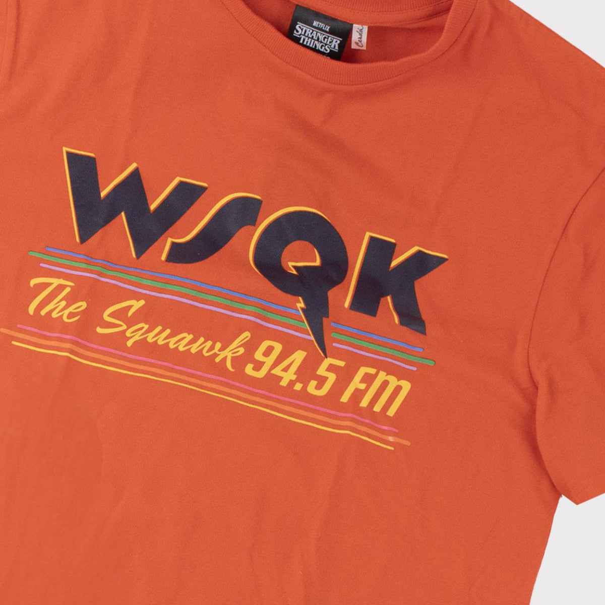 Stranger Things Kurzarmshirt Orange 100% Baumwolle