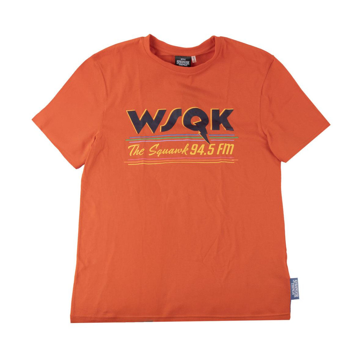 Stranger Things Kurzarmshirt Orange 100% Baumwolle