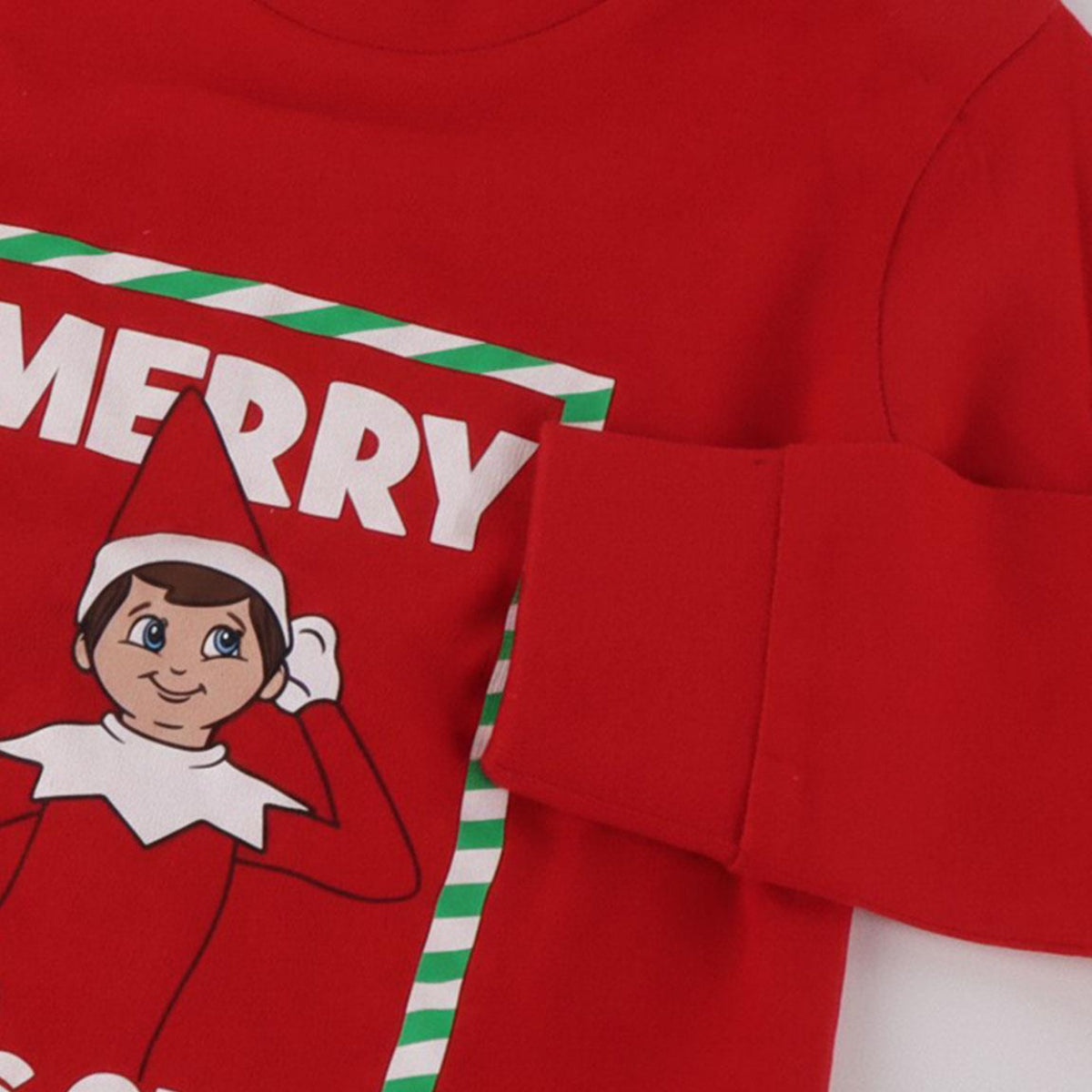 The Elf Kinder Pyjama Weihnachten Baumwollmix Zweiteiler Lang