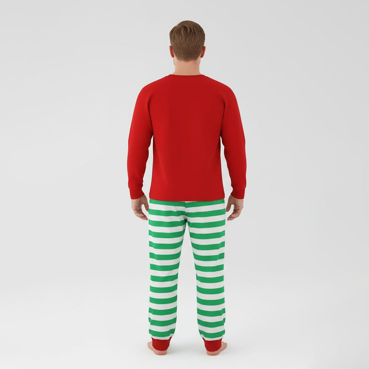 The Elf Erwachsene Pyjama Weihnachten Baumwollmix Zweiteiler Lang