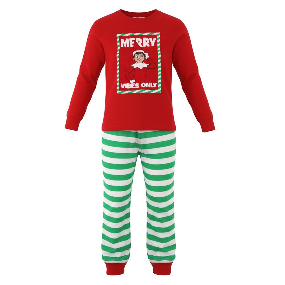 The Elf Kinder Pyjama Weihnachten Baumwollmix Zweiteiler Lang