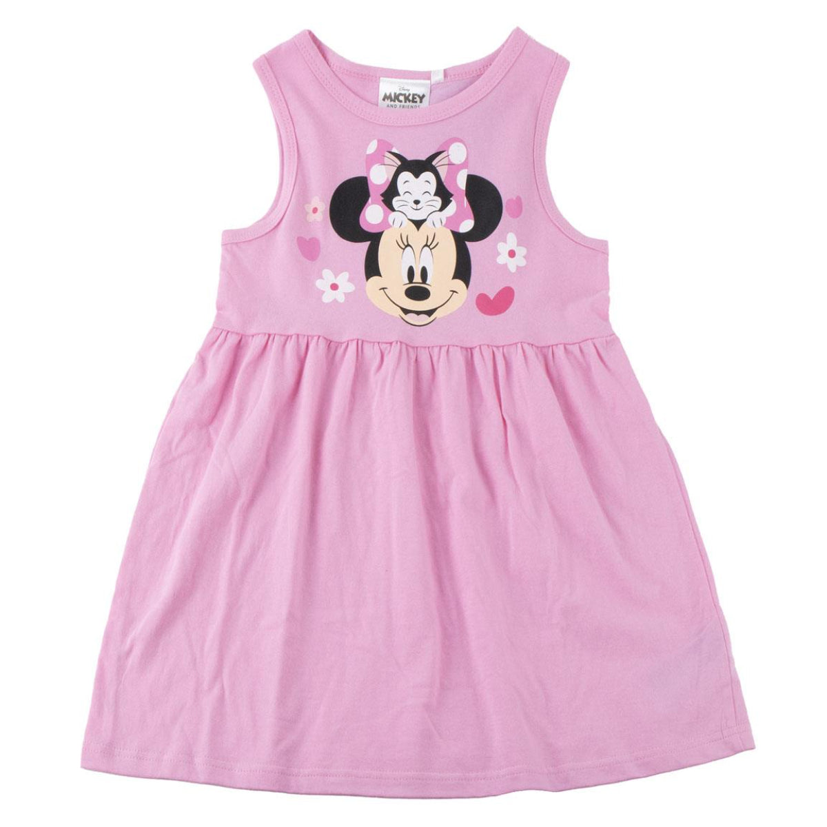 Disney Minnie Mouse Kinder Jersey Kleid Baumwolle Single Jersey