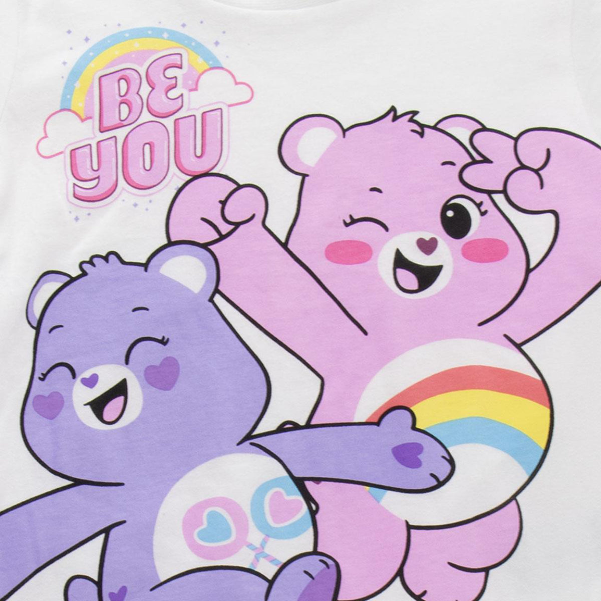Care Bears Kinder kurzer Pyjama Single Jersey aus Baumwolle für Schlafen und Freizeit