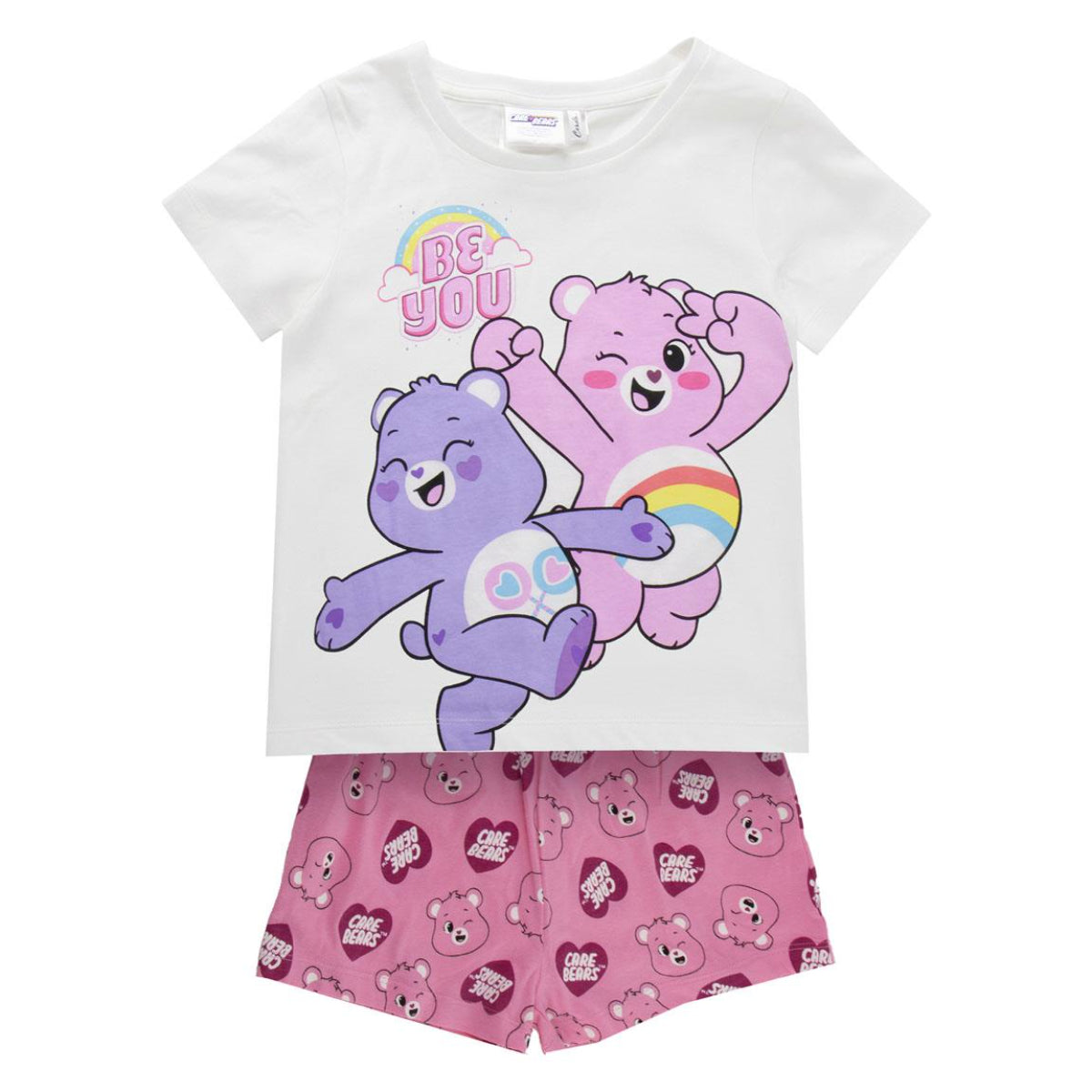 Care Bears Kinder kurzer Pyjama Single Jersey aus Baumwolle für Schlafen und Freizeit
