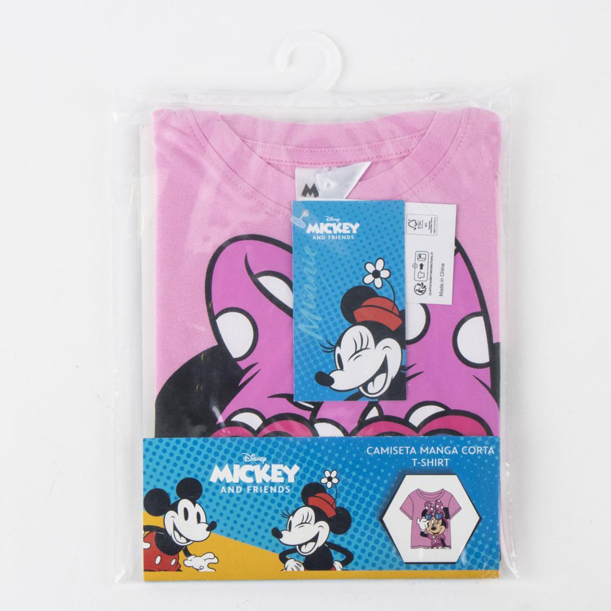 Disney Minnie Kurzarmshirt Kinder Baumwollshirt Freizeit Sommer Kleidung