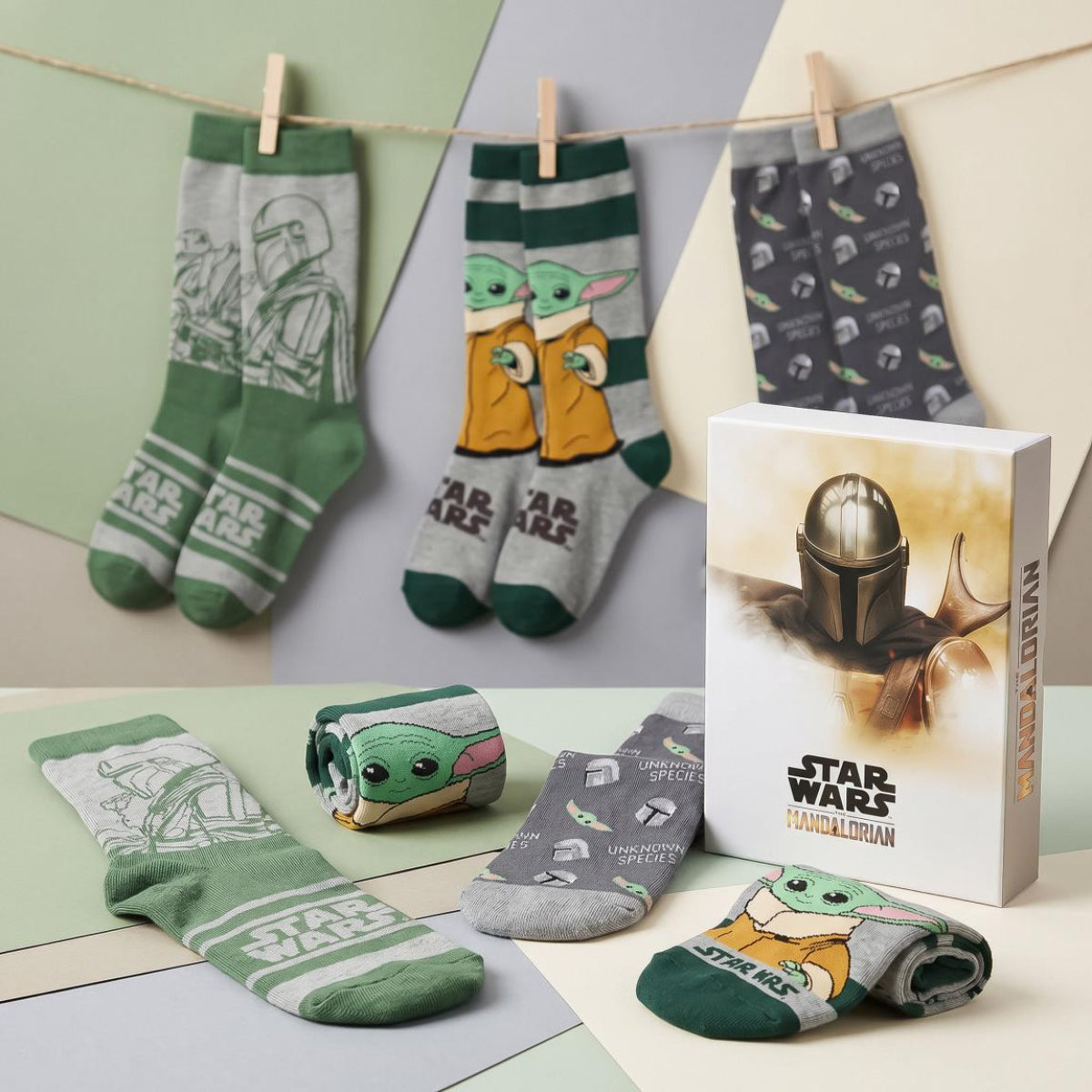 The Mandalorian Socken 3er Pack Erwachsene Größe 38 bis 45