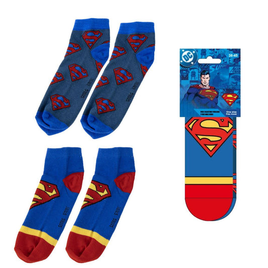Superman Unisex Kurzsocken größe 38-45 (Onesize)
