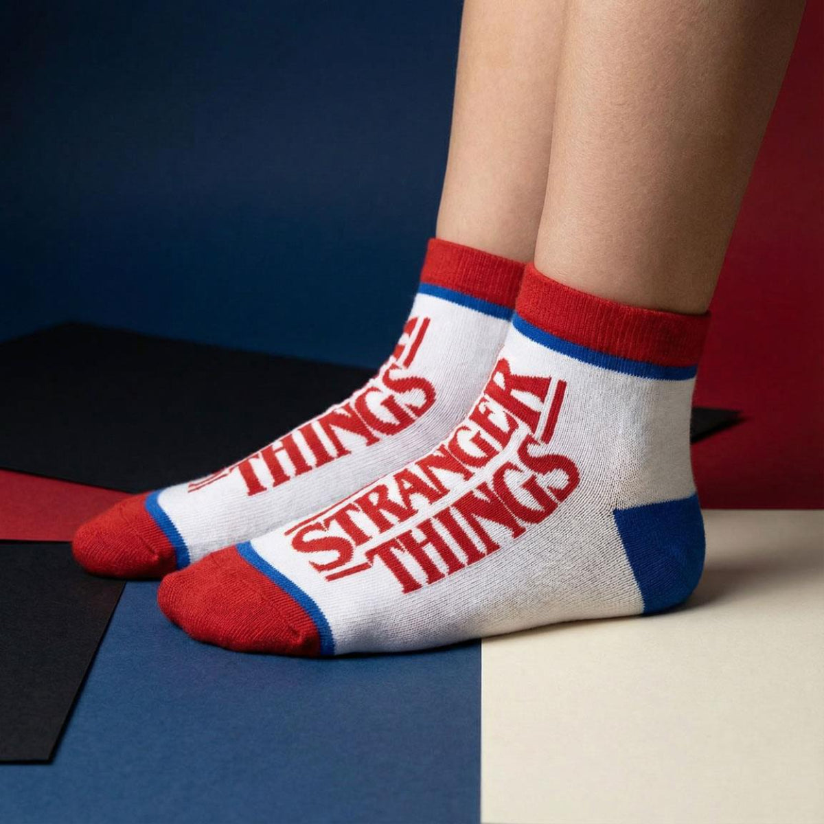 Stranger Things Unisex Kurzsocken Set 38 bis 45 bequemer Materialmix