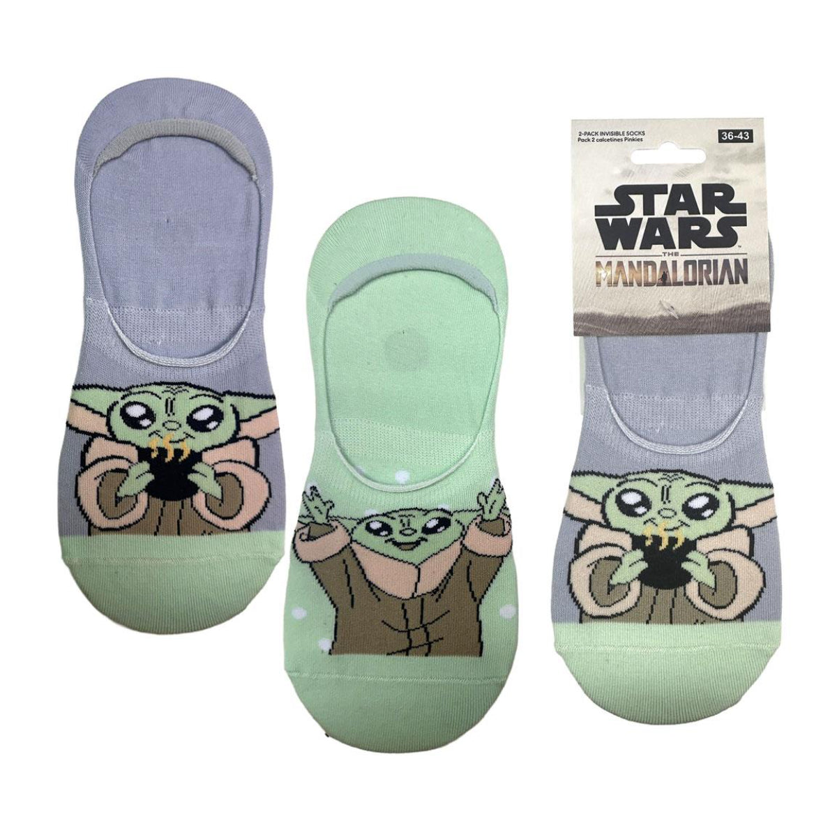 Star Wars The Mandalorian 2'er Pack Sneakersocken Pack 38 bis 45 Onesize