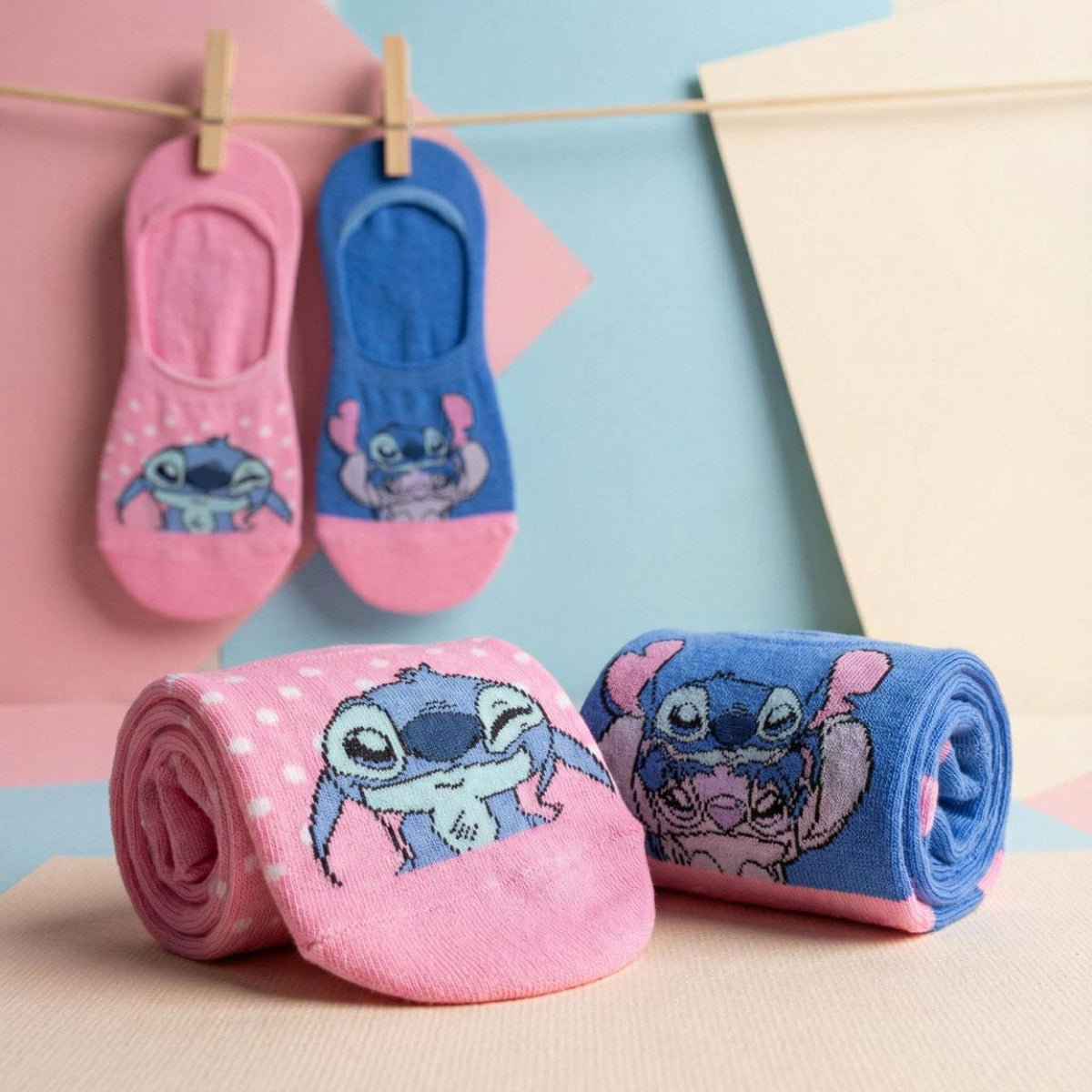 Disney Lilo und Stitch Unisex Kurzsocken Set 36 bis 43 (Onesize)